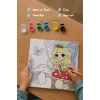 Peri Kızı Temalı Çocuk Boyama Tuvali – Şövalesiz Eğitici Boyama Seti 20x20 cm