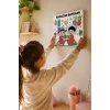Ramazan Bayramı Çocuklar İçin Eğitici Boyama Tuvali (Şövalesiz)