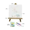 Renklerle Çocuk Boyama Hobi Setleri 20 x 20 cm Tuvale Şasesine Gerili Deniz Kızı