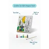 Renkli Cami ve Hilal Şövalesiz Boya Seti 20x20