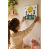 Renkli Cami ve Hilal Şövalesiz Boya Seti 20x20