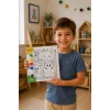 Safari Hayvanları Çocuk Boyama Tuvali – Şövalesiz Eğitici Boyama Seti 20x20 cm