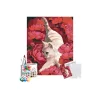 Sayılarla Boyama Seti 40 x 50 cm Tuval Şasesine Gerili Doğadaki Kedi
