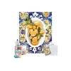 Sayılarla Boyama Seti 40 x 50 cm Tuval Şasesine Gerili Tabaktaki Limonlar