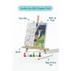 Sevimli Geyik Temalı Çocuk Boyama Tuvali – Şövaleli Eğitici Boyama Seti 20x20 cm