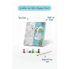 Sevimli Kuğular Temalı Çocuk Boyama Tuvali – Şövalesiz Eğitici Boyama Seti 20x20 cm