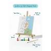 Sevimli Kuzu Boyama Tuvali – Şövaleli Boya Seti 20x20
