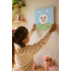 Sevimli Kuzu Boyama Tuvali – Şövalesiz Boya Seti 20x20