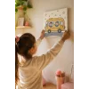 Sevimli Minibüs Boyama Tuvali – Şövalesiz Boya Seti 20x20