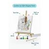 Sevimli Peri Temalı Çocuk Boyama Tuvali – Şövaleli Eğitici Boyama Seti 20x20 cm