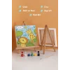 Sevimli Safari Hayvanları – Çocuk Boyama Tuvali Seti 20x20 cm