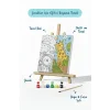 Sevimli Safari Hayvanları – Çocuk Boyama Tuvali Seti 20x20 cm