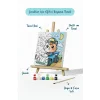 Sevimli Yarışçı Boyama Tuvali – Şövaleli Boya Seti 20x20