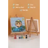 Sevimli Yarışçı Boyama Tuvali – Şövaleli Boya Seti 20x20