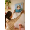 Sevimli Yarışçı Boyama Tuvali – Şövalesiz Boya Seti 20x20