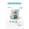 Sevimli Yarışçı Boyama Tuvali – Şövalesiz Boya Seti 20x20