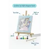 Sihirli Unicorn Boyama Tuvali – Şövaleli Boya Seti 20x20