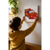 Şimşek Kırmızı Yarış Arabası Şövalesiz Boya Seti 20x20