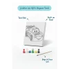 Şimşek Kırmızı Yarış Arabası Şövalesiz Boya Seti 20x20