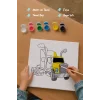 Tır Boyama Tuvali – Şövalesiz Boya Seti 20x20
