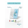 Uçak Temalı Çocuk Boyama Tuvali – Şövalesiz Eğitici Boyama Seti 20x20 cm