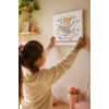Unicorn Prenses Boyama Tuvali – Şövalesiz Boya Seti 20x20