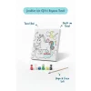 Unicorn Temalı Çocuk Boyama Tuvali Seti – Şövalesiz Eğitici Boyama Seti 20x20 cm