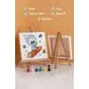 Uzay Tavşanı Boyama Tuvali – Şövaleli Boya Seti 20x20