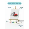 Yarış Arabası Boyama Tuvali – Şövaleli Boya Seti 20x20