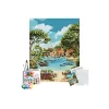 Sayılarla Boyama Seti 40 x 50 cm Tuval Şasesine Gerili Düşler Bahçesi