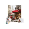 Sayılarla Boyama Seti 40 x 50 cm Tuval Şasesine Gerili Sokaktaki Kafe