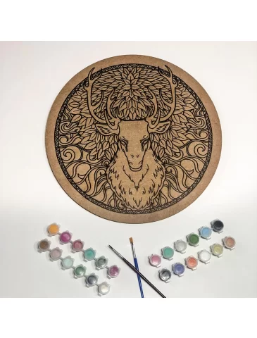 Mandala Ahşap Boyama Seti AHM0004