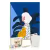 Sayılarla Boyama Seti 40 x 50 cm Tuval Şasesine Gerili Tropical Girl