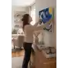 Sayılarla Boyama Seti 40 x 50 cm Tuval Şasesine Gerili Geceler Dalga