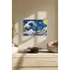 Sayılarla Boyama Seti 40 x 50 cm Tuval Şasesine Gerili Geceler Dalga
