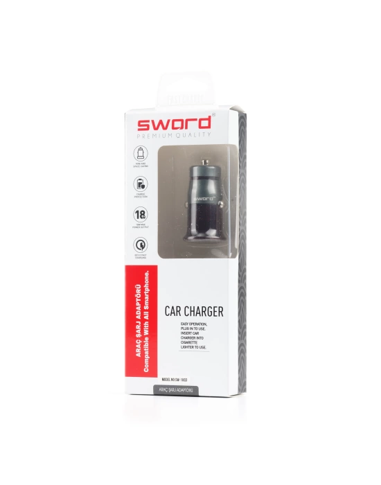 SWORD ARAÇ ŞARJI SW-1UQ3 PREMIUM