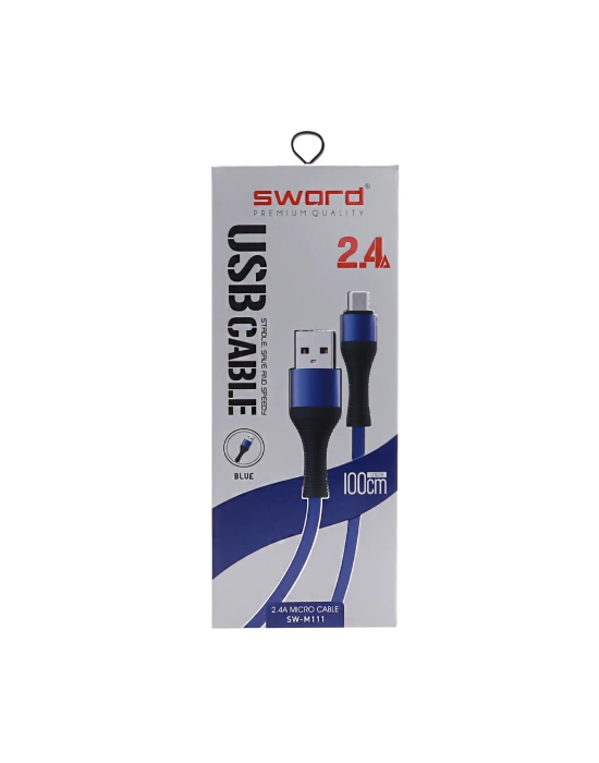SWORD KABLO SW-M111 MICRO 2.4A 1 M BLUE