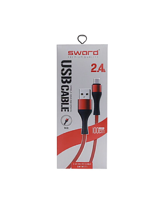 SWORD KABLO SW-M111 MICRO 2.4A 1 M RED