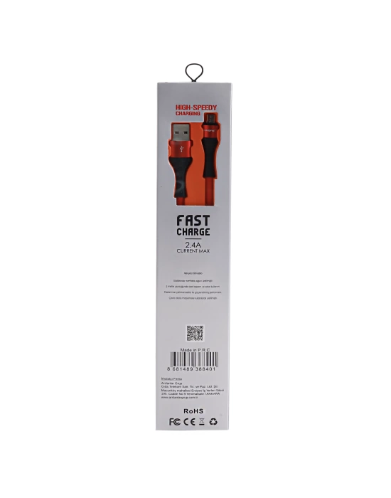 SWORD KABLO SW-M211 MICRO 2.4A 2 METRE RED