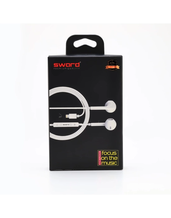 SWORD KULAKLIK KABLOLU İOS SW-LIOS BEYAZ