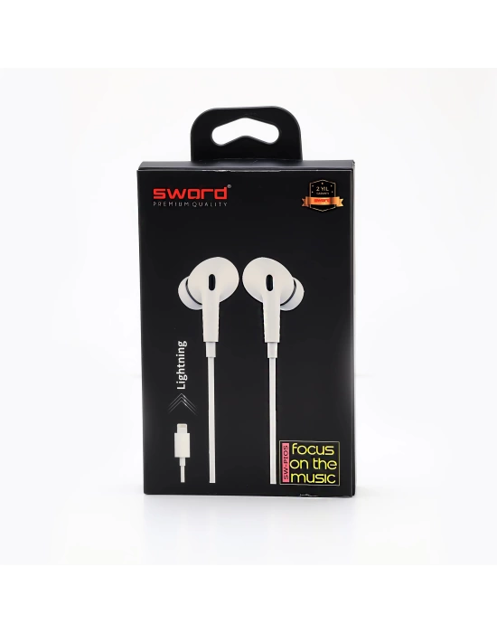 SWORD KULAKLIK KABLOLU İOS SW-PIOS WHITE
