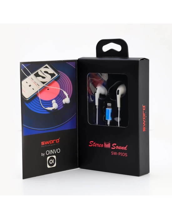 SWORD KULAKLIK KABLOLU İOS SW-PIOS WHITE