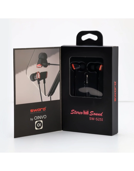 SWORD KULAKLIK KABLOLU SW-S25I BLACK