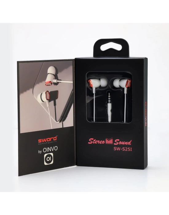 SWORD KULAKLIK KABLOLU SW-S25I RED