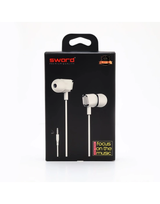SWORD KULAKLIK KABLOLU SW-S25I WHITE