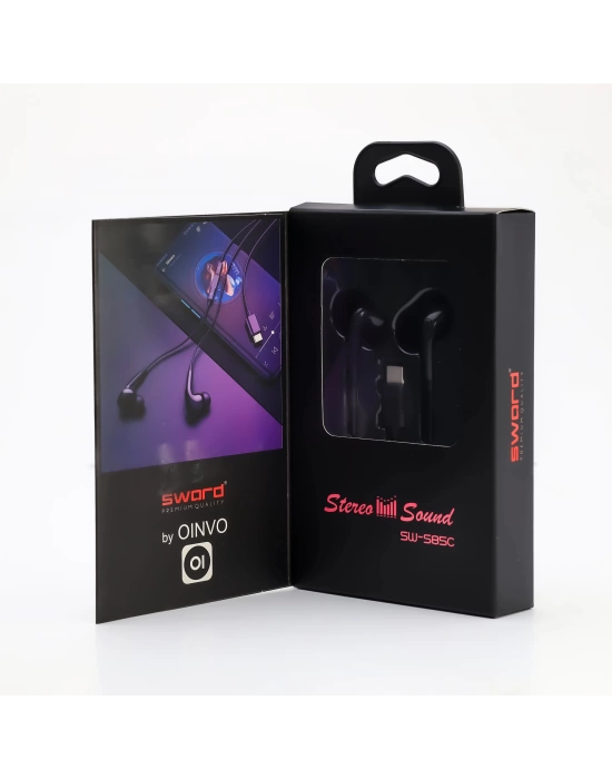 SWORD KULAKLIK KABLOLU TYEP-C SW-S85C BLACK