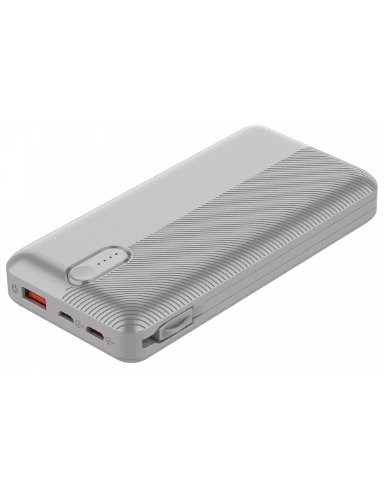 SWORD POWERBANK SW-10F40 22,5W HIZLI ŞARJ KABLOLU 10000 MAH POWERBANK GRAY