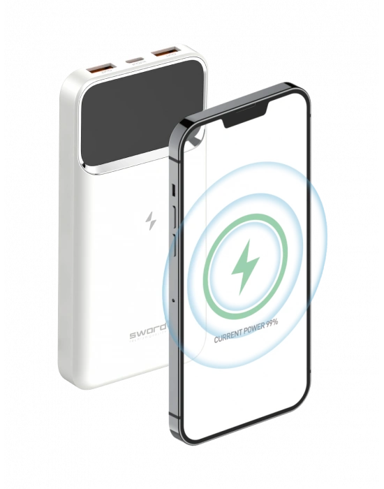 SWORD POWERBANK SW-WQ11 22,5W KABLOSUZ 10000 MAH POWERBANK
