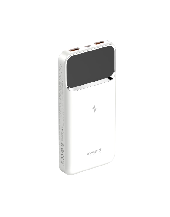 SWORD POWERBANK WİRELESS 10000 MA WQ11 WHITE