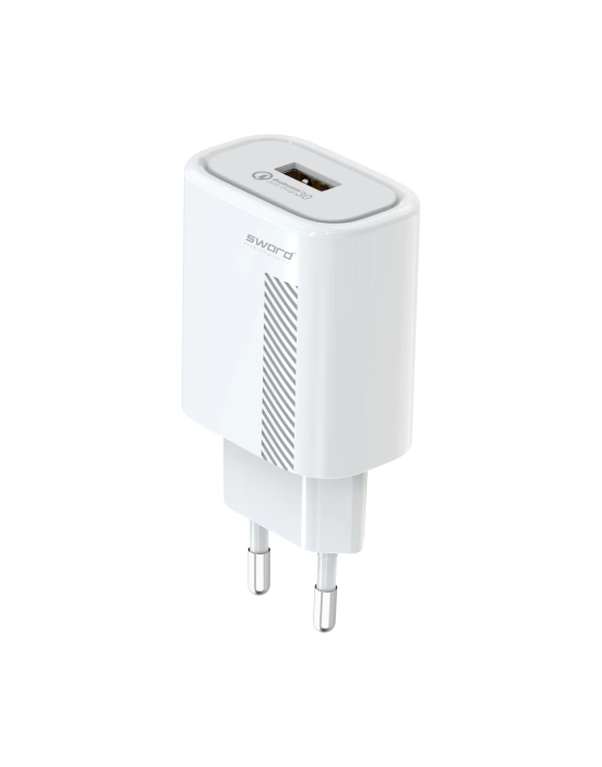 SWORD ŞARJ SETİ QUALCOMM SW-CA46C WHİTE